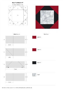 Bow Tie Block Rotary Cutting Guide