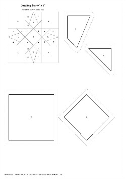 Dazzling Star Block Templates