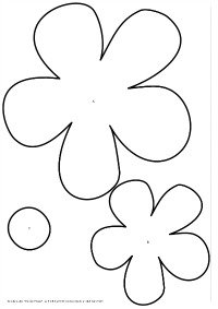 To Large Flower Template