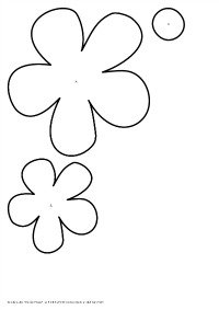 To Medium Flower Template