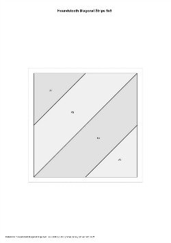 Houndstooth Diagonal Strip Block Foundation Paper Piecing Pattern