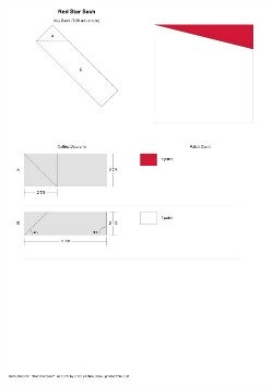 To Red Star Sash Block Rotary Cutting Guide