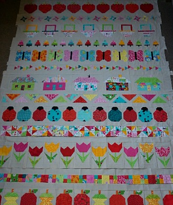 Summer fun quilt top